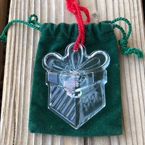 WATERFORD Crystal 1996 Vintage Ornament With Bag! Like new!